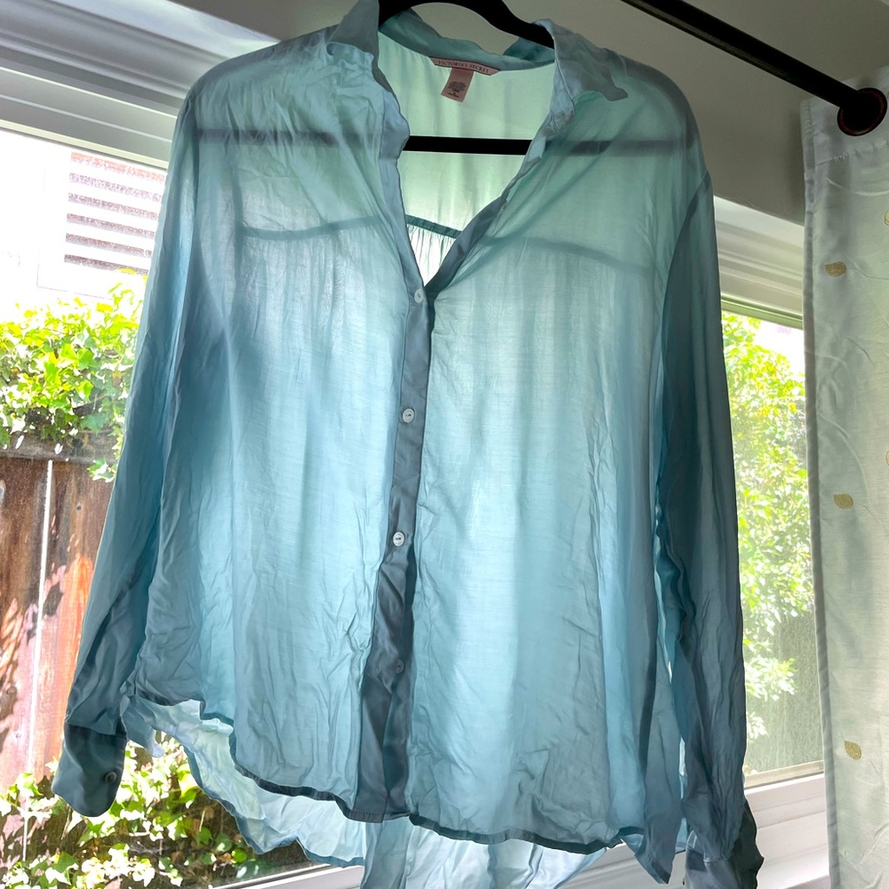 VS silk pajama shirt